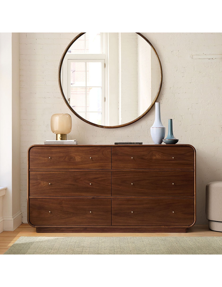 Cómoda Rorie de madera caoba