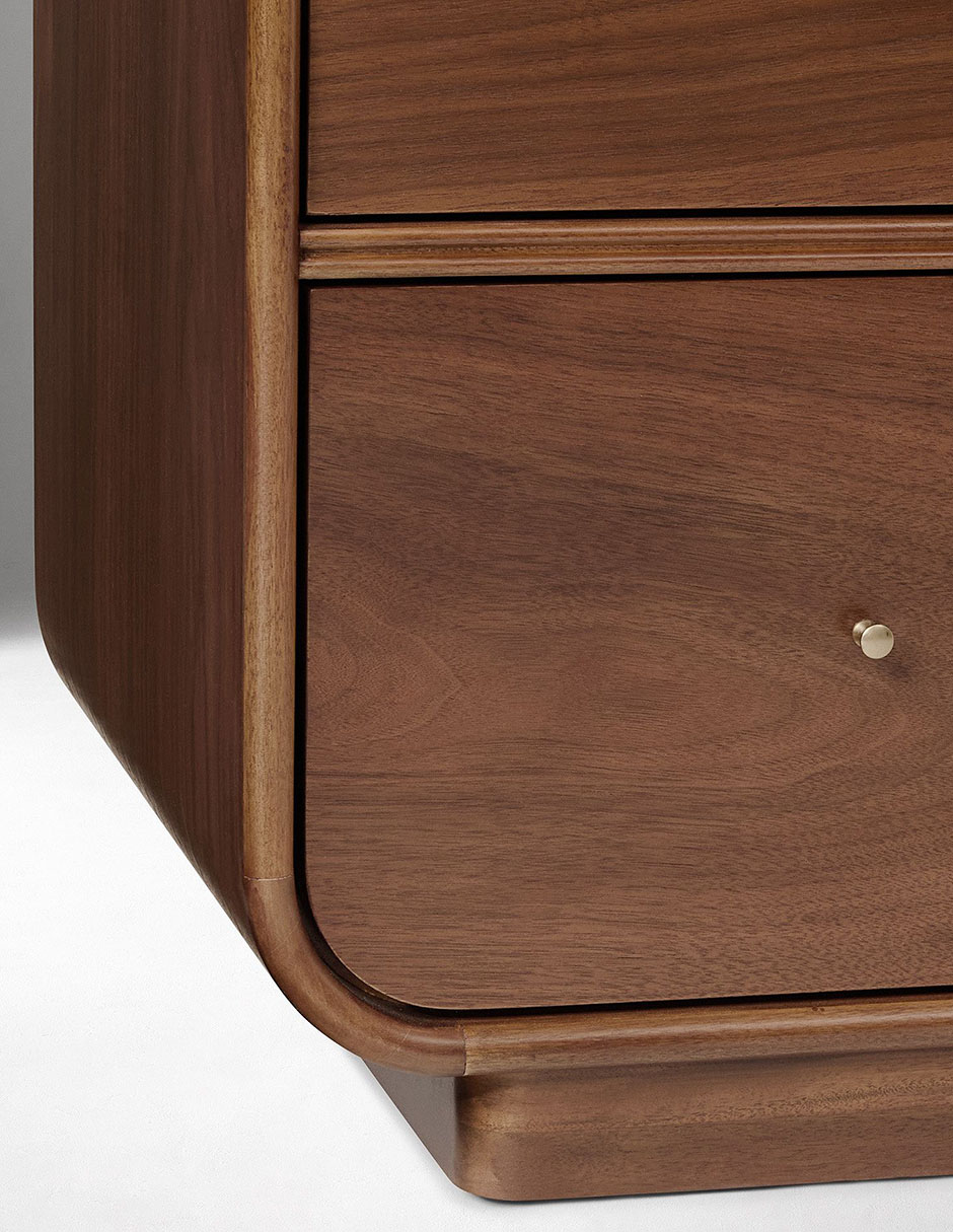Cómoda Rorie de madera caoba 9