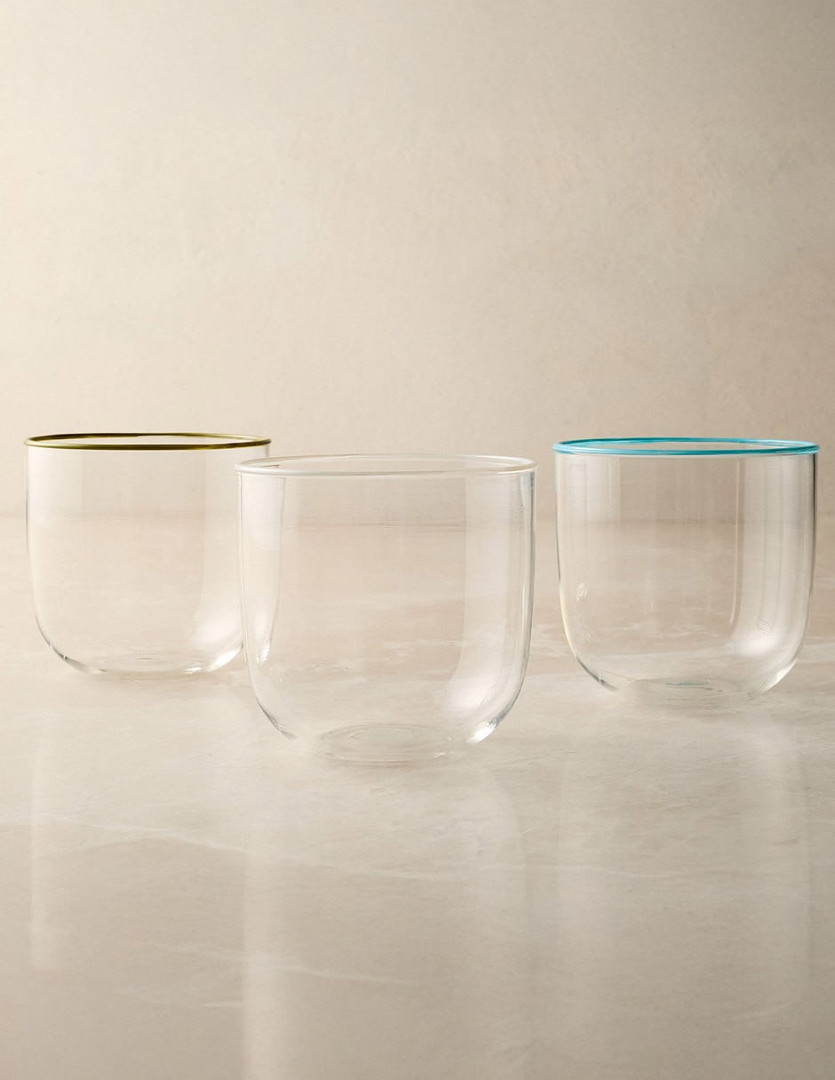 Vaso para agua Mara de vidrio 2