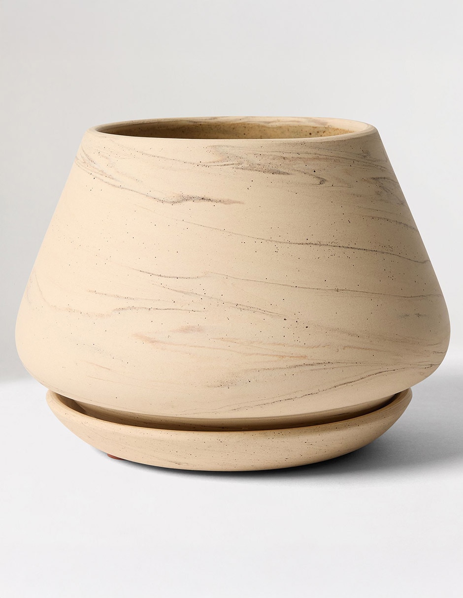 Maceta Marbled de cerámica