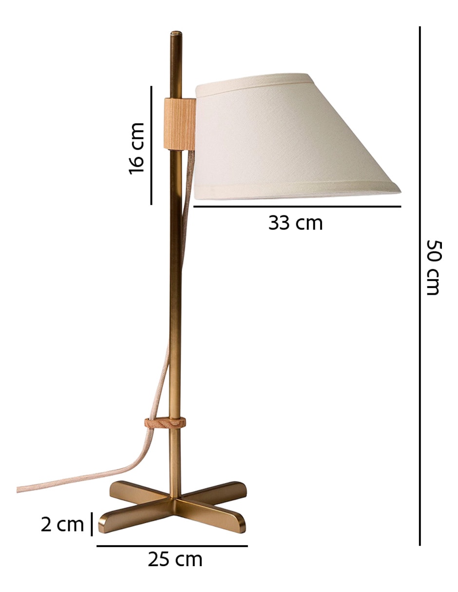 Lámpara de mesa incandescente y LED Iver 10