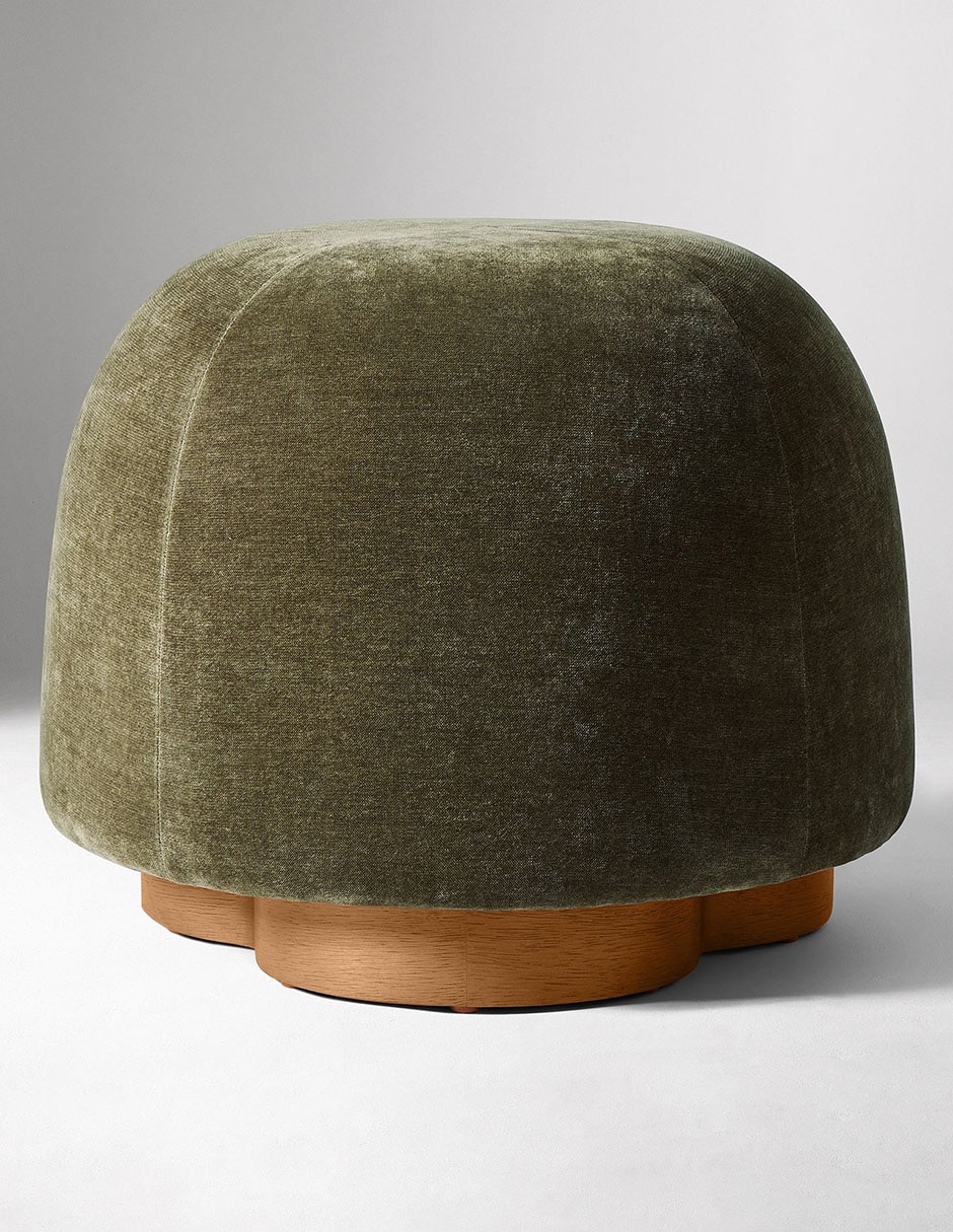 Taburete Gumdrop de madera roble