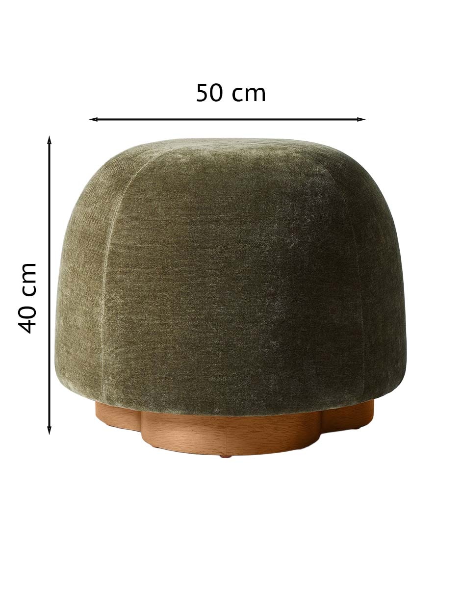 Taburete Gumdrop de madera roble 3