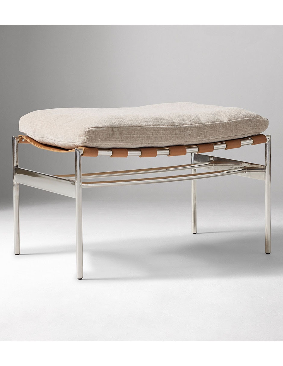 Ottoman Stuart de acero inoxidable