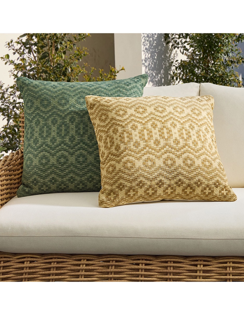 COJÍN OD DIAMOND PLAID 20 X 20 AMARILL