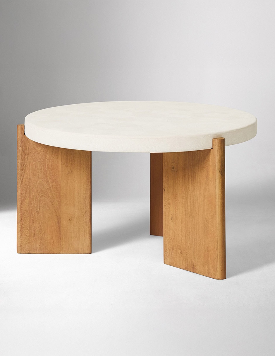 Mesa lateral Cassian de madera acacia 2