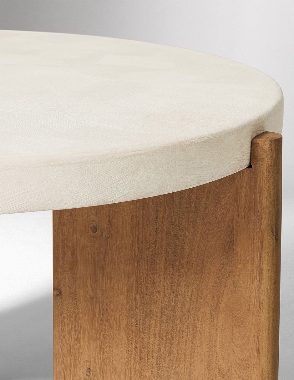 Mesa lateral Cassian de madera acacia 4