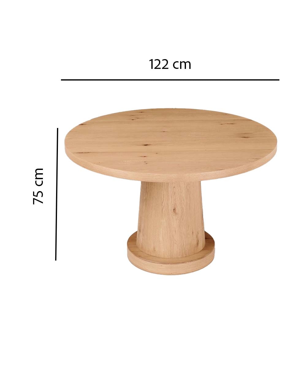 Mesa Wynn de madera roble 8