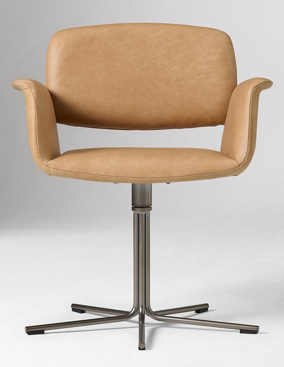 Silla con brazos Nelson de metal 4