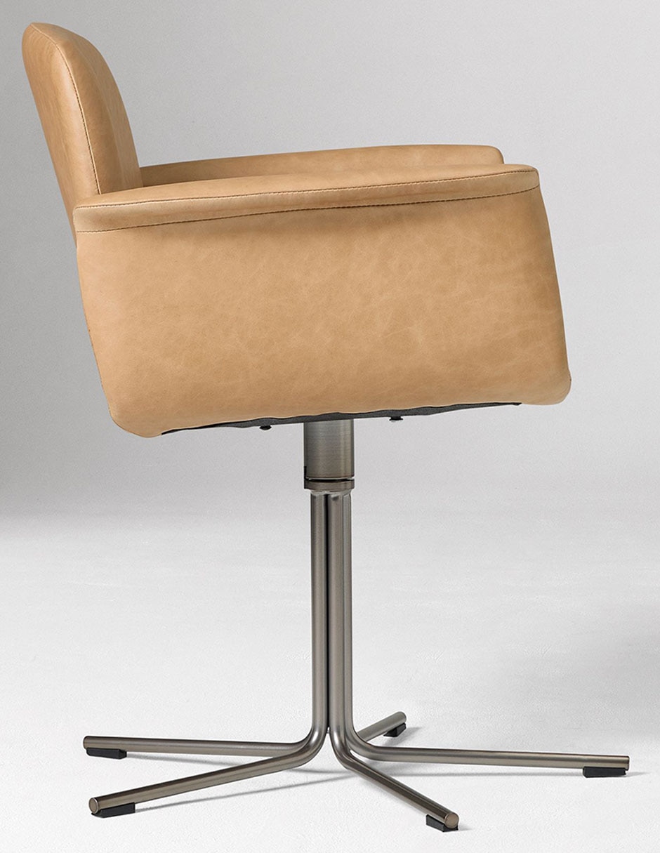Silla con brazos Nelson de metal 5