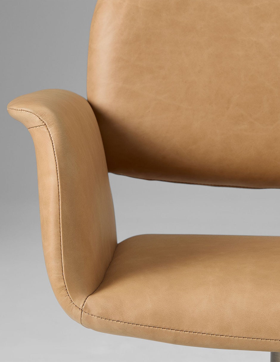 Silla con brazos Nelson de metal 6
