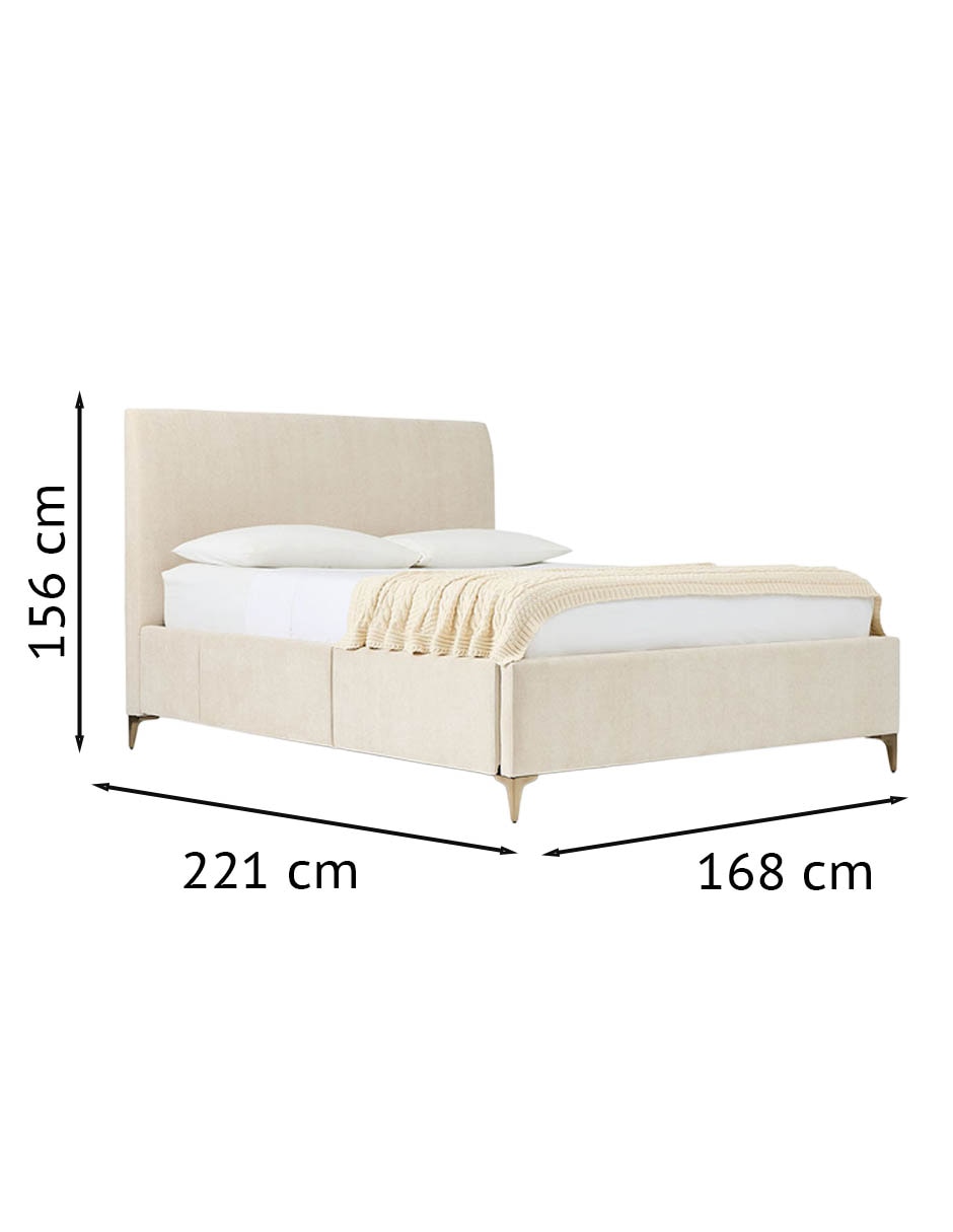 Cama Andes de madera Queen size 2
